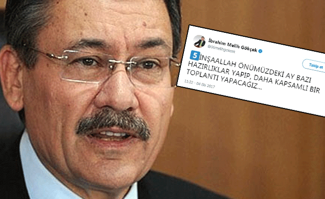 İ. Melih Gökçek, Erdoğan'a 'istifa etmeyeceğinin' sinyalini verdi!