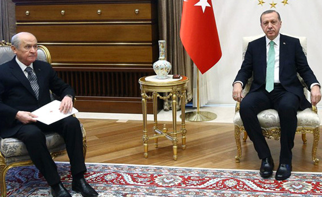 Erdoğan-Bahçeli görüşmesi sona erdi