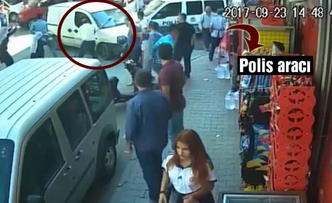 Otomobile kazmalı sopalı taşlı saldırı!