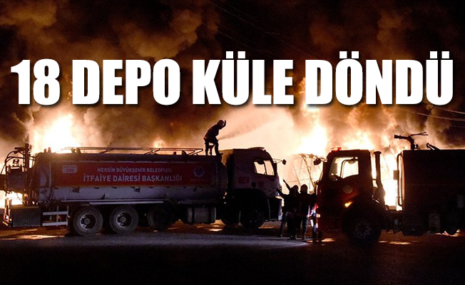 Mersin’de büyük yangın