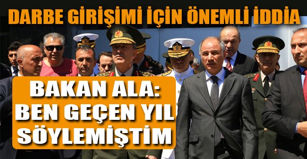 Efkan Ala geçen yıl uyarmış!