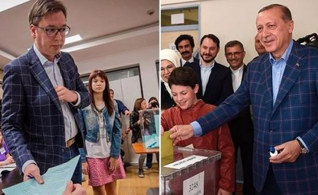 Almanları kızdıran Erdoğan benzerliği.... Aynı ceketi giyiyorlar