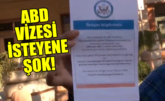 Vize için gidenlere bu kağıt veriliyor