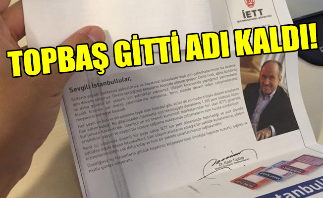 'İETT’ye göre Topbaş hâlâ Başkan' iddiası