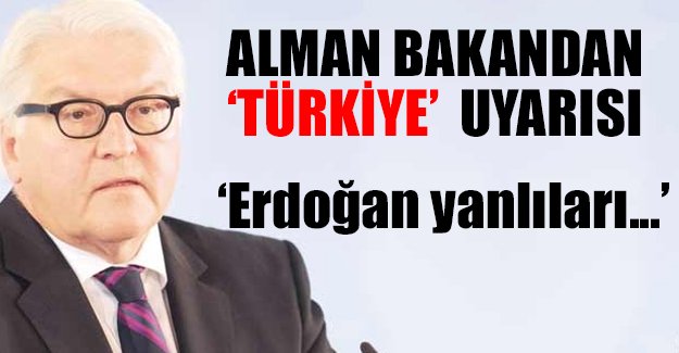 Alman bakandan 'Türkiye' uyarısı