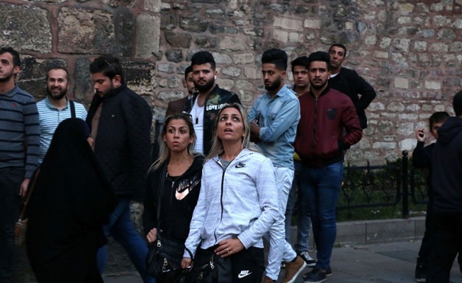 Gülhane’de otelin çatısında yangın!