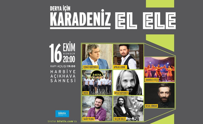 Karadenizli sanatçılar yardım konseri için el ele