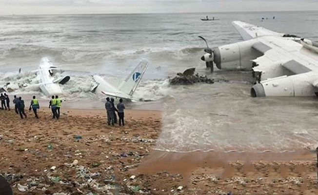 Fildişi Sahili'nde kargo uçağı düştü: 4 ölü, 6 yaralı