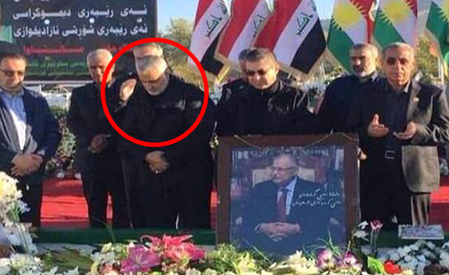 İran'ın sır komutanı aylar sonra Talabani'nin mezarında görüntülendi