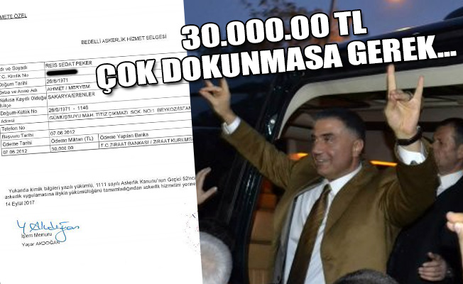 Sedat Peker askerliğini 'bedelli' yapmış!