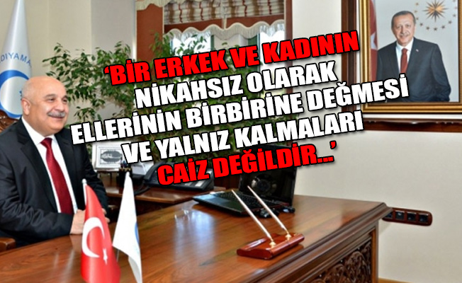 Adıyaman Üniversitesi Rektörü: Kadınla tokalaşmak ateş tutmaktan daha korkunç