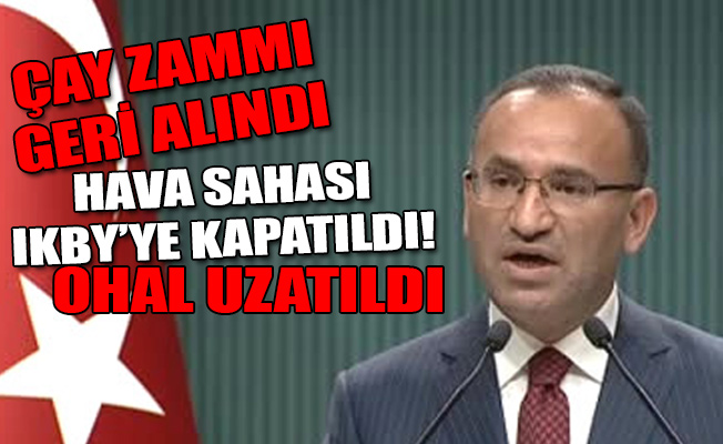 Bakanlar Kurulu Toplantısı 30 dakika sürdü; 3 ay daha OHAL