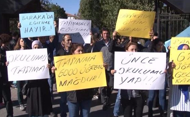 Şişli'de veliler isyanda ' Barakada eğitime hayır'