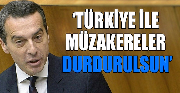 Türkiye ile müzakereler durdurulsun
