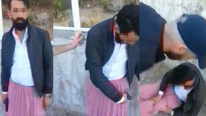 Etek giydirip kendini vurdurtmuşlardı: Gözaltına alındılar!