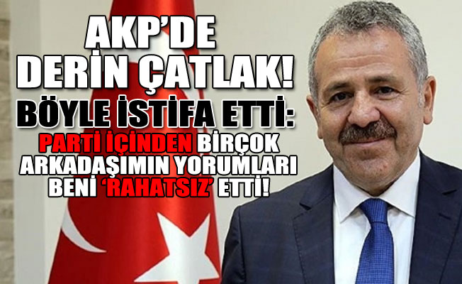 AKP'de flaş istifa!