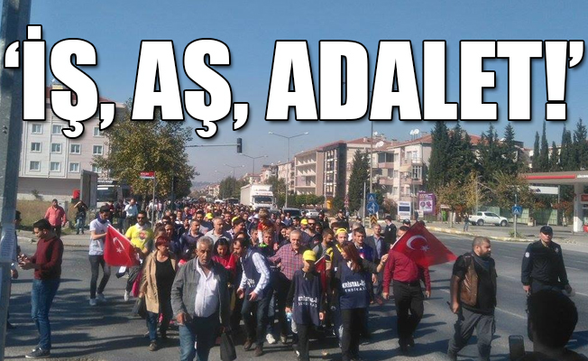 İşten atılan Şişecam işçileri Lüleburgaz'dan İstanbul'a yürüyüş başlattı!