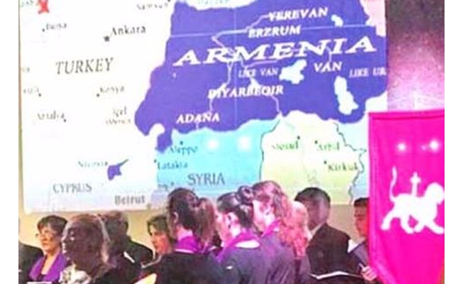 Köln'de skandal Türkiye haritası!