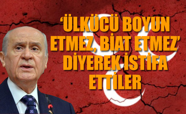 MHP'de bir istifa depremi daha... 209 kişi Bahçeli'yi bombalayarak istifayı bastı