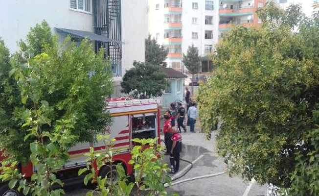 Emniyet binasında korkutan yangın!