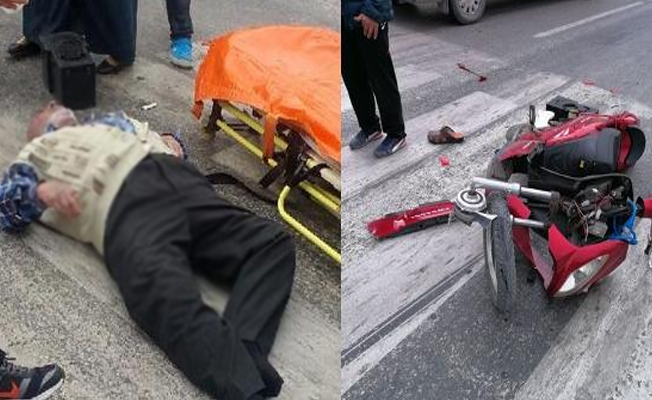 Otomobille, elektrikli bisiklet çarpıştı : 1 ölü