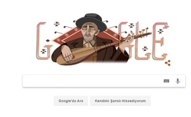 Google'dan Aşık Veysel'e özel doodle