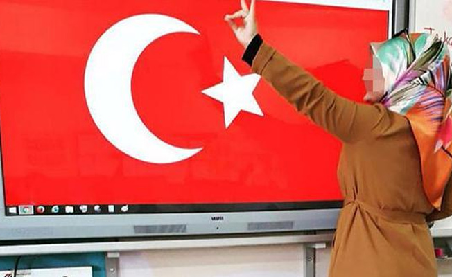 Diyarbakır'da sınıfta bozkurt işareti yapan öğretmene inceleme