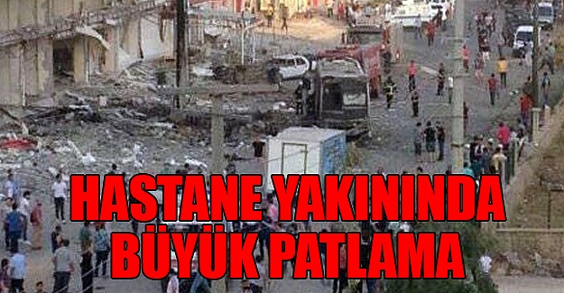 Hastane önünde patlama: Yaralılar var