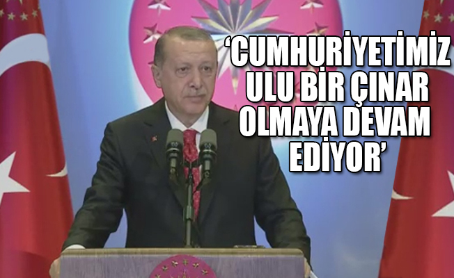 Erdoğan, 29 Ekim Cumhuriyet Bayramı resepsiyonunda konuştu!