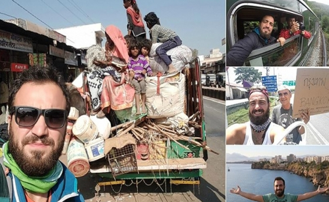 'Evrensel adam' otostopla 20 bin kilometre gezdi