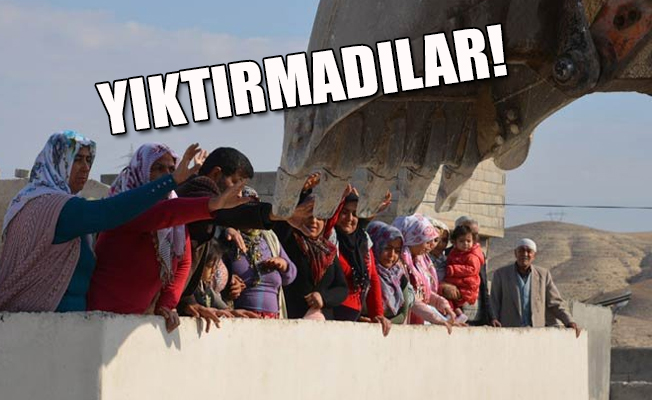 Kurul 'yıkın' dedi vatandaş direndi!