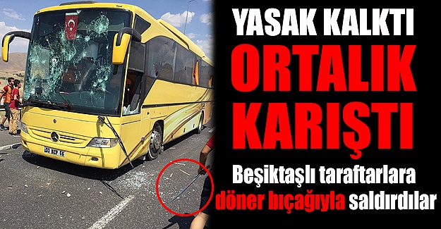 Beşiktaş taraftarlarına saldırı!