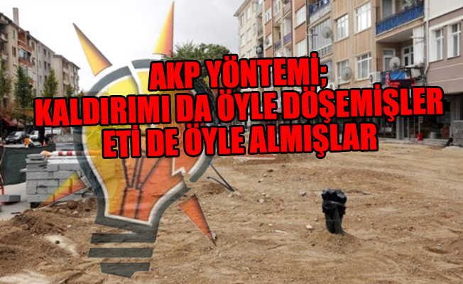 AKP'li belediyede ihale skandalı: Afet pazarlığı ile kaldırım yeniledi