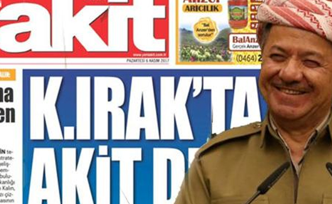 Barzani Akit'in haberlerine dayanamayıp istifa etmiş!