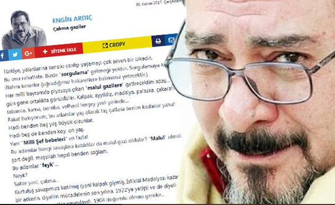 CHP'li Biçer'den gazilere çirkin benzetmede bulunan Engin Ardıç'a; şaklaban sensin, haddini bileceksin