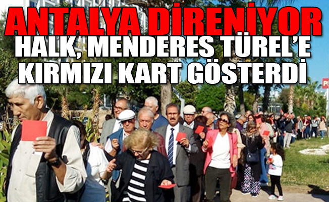 Antalya'da simgesel referandum: Halk 'hayır' dedi!