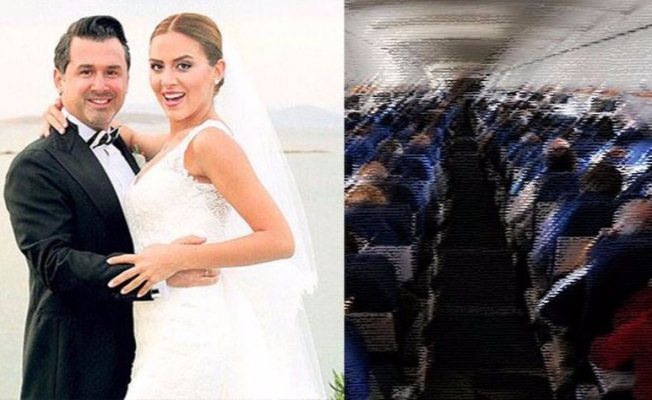 ‘Öpücük kavgası’ uçağı geri döndürdü