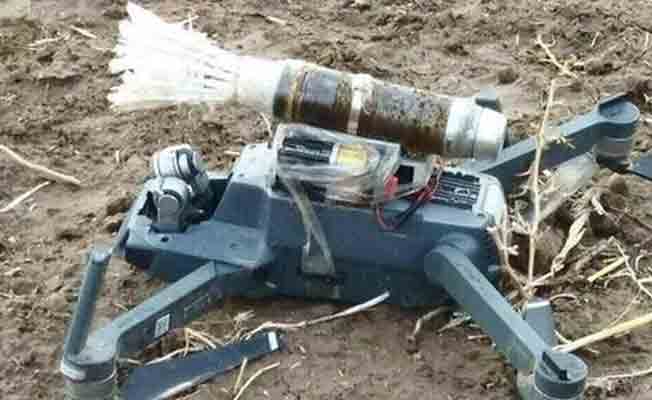 PKK'nın bomba yüklü 'drone'u düşürüldü
