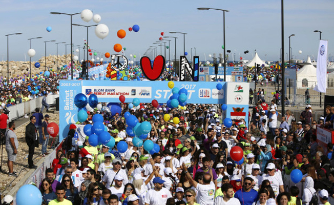 Beyrut Maratonu istifa eden Başbakan Hariri'ye ithaf edildi!