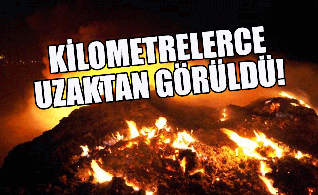 Denizli'de korkutan yangın!