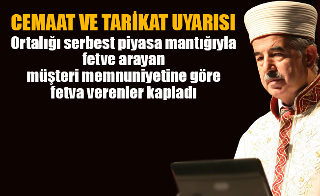 Eski Diyanet İşleri Başkanı Ali Bardakoğlu'ndan 'fetva' çıkışı