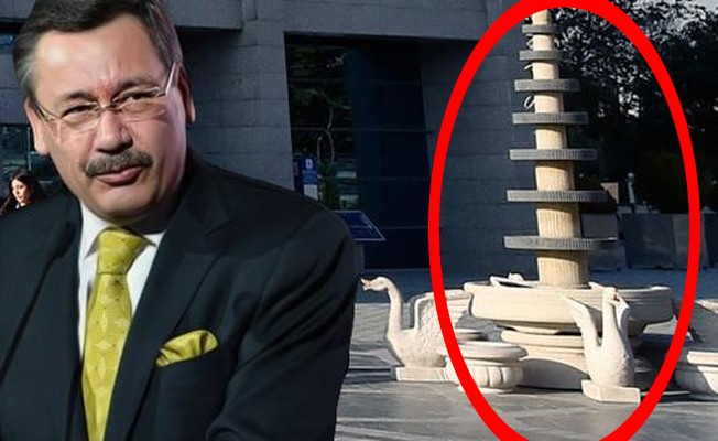 Melih Gökçek'in meşhur fıskiye gitti