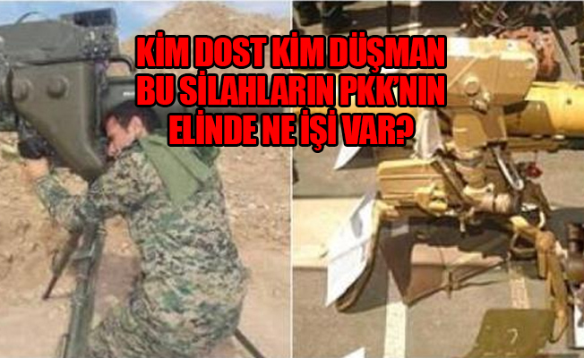Biri Rus, biri Alman-Fransız menşeili ağır silahlar PKK'dan çıktı