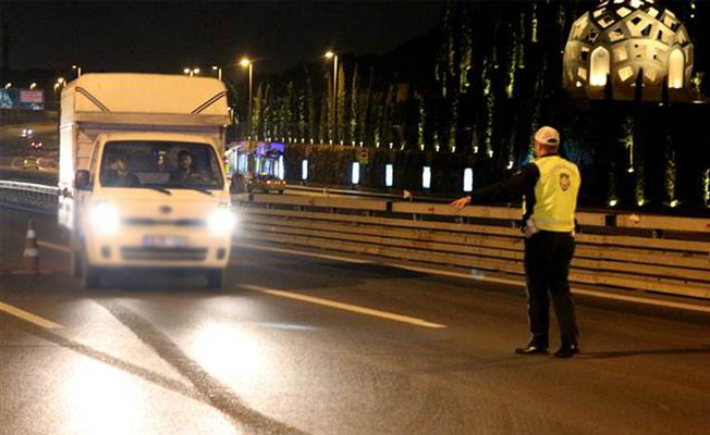 Köprüde gece denetimi... Ceza yağdı