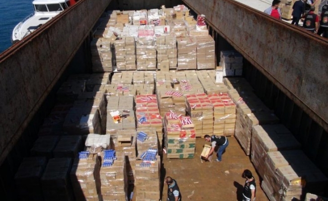 Yaklaşık 22 milyon paket kaçak sigara yakalandı