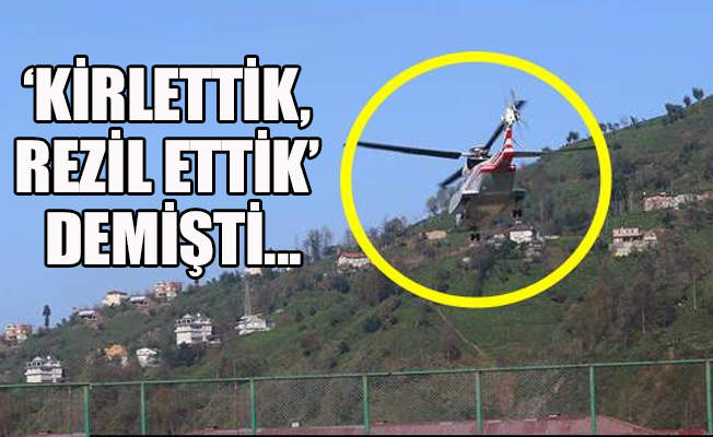 Erdoğan, Ayder’i havadan inceledi