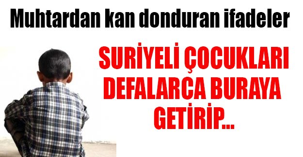 Gebze'de 13 yaşındaki Suriyeli çocuğa tecavüz iddiası