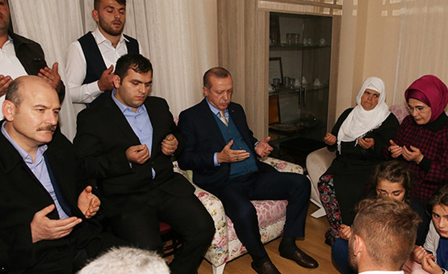 Cumhurbaşkanı Erdoğan Eren Bülbül'ün ailesini ziyaret etti