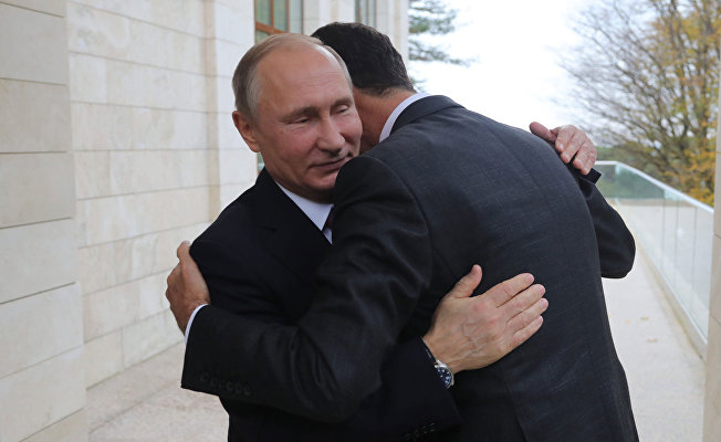 Putin'den, Esad'a tebrik