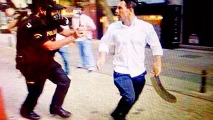 Gezi'deki 'Palalı' saldırgan Sabri, ayağından vuruldu